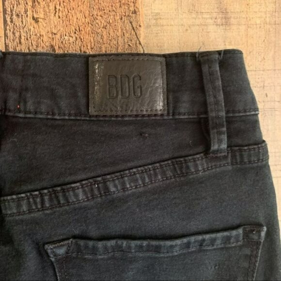 BDG urban outfitters womens size 25 black twig high distressed rise skinny jeans - Picture 10 of 10